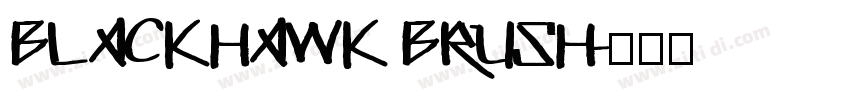 BLACKHAWK BRUSH字体转换